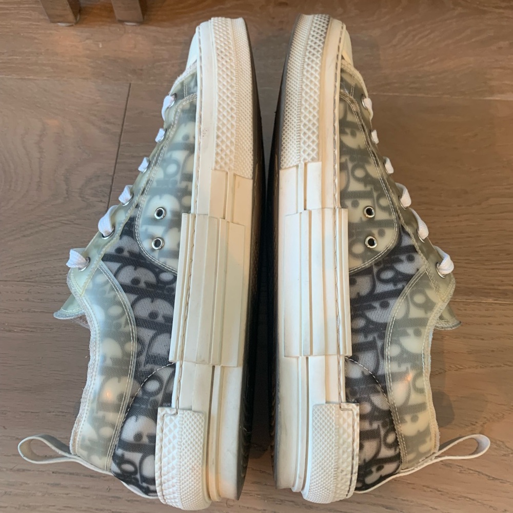 Dior b23 low top oblique sneaker sz 46 3SN249YJP H069 white black - Picture 7 of 8
